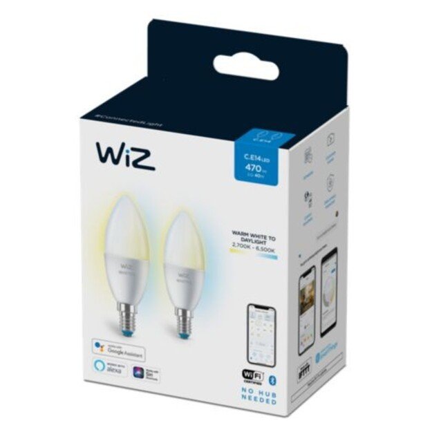 WIZ - Candle C37 E14 2 Pack