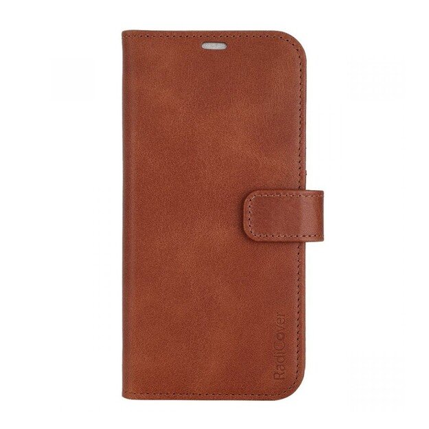 RadiCover - Radiation Protection Wallet Vegan Leather 2in1 iPhone 14 PLUS Exclusive Brown