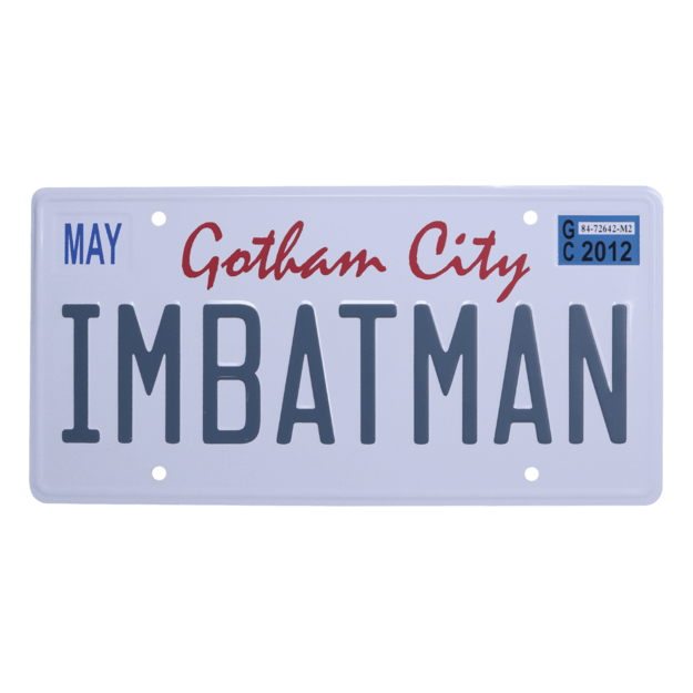 DC Comics Batman Number Plate Tin Sign