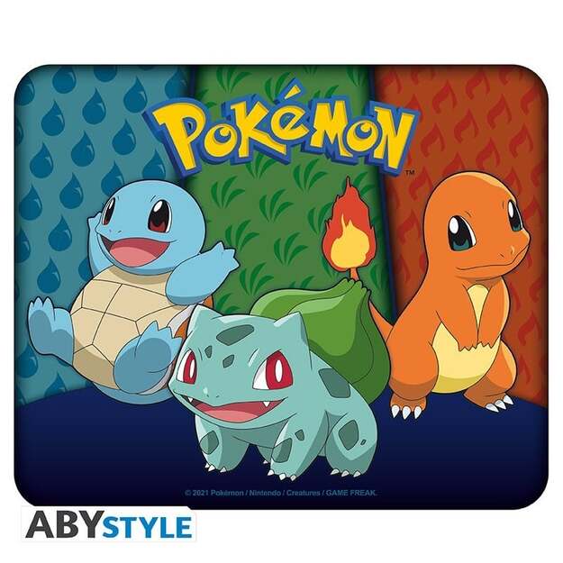 POKEMON - Flexible Mousepad - Starters Kanto