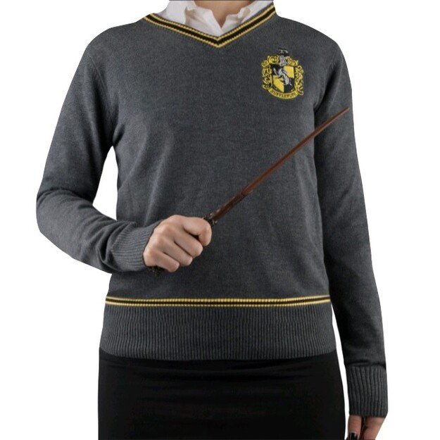 Harry Potter - Hufflepuff - Grey Knitted Sweater - Large