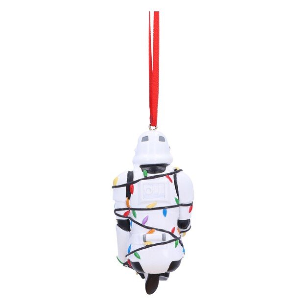 Stormtrooper In Fairy Lights Hanging Ornament 9cm