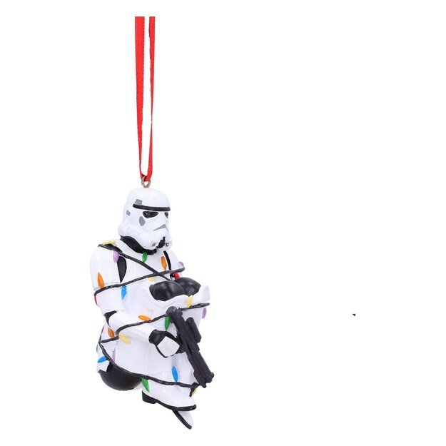 Stormtrooper In Fairy Lights Hanging Ornament 9cm