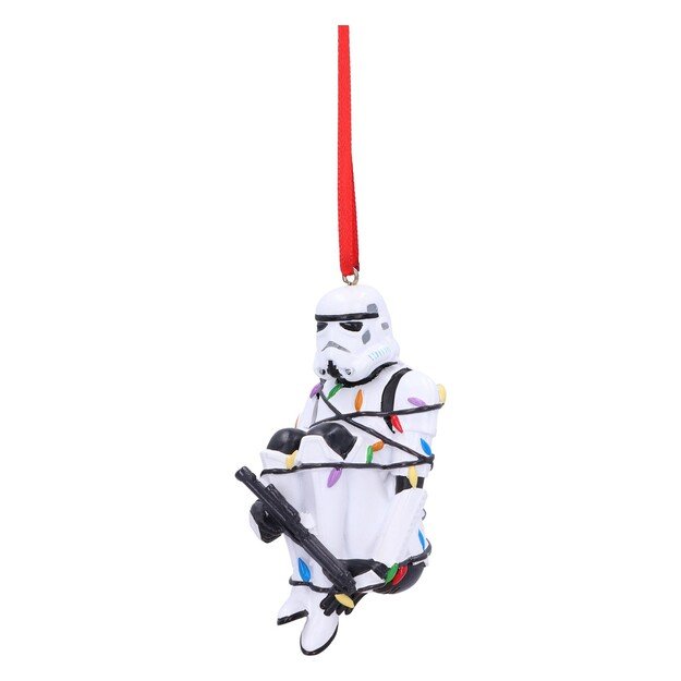 Stormtrooper In Fairy Lights Hanging Ornament 9cm