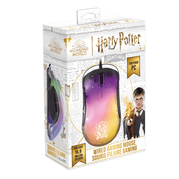 Trade Invaders - Harry Potter - Wired RGB Lightweight Gaming Mouse