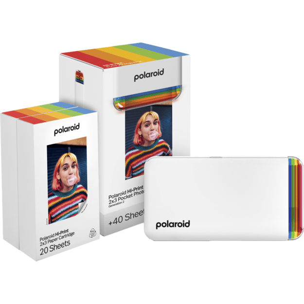 Polaroid - Hi-Print Gen 2 E-Box Printer - White