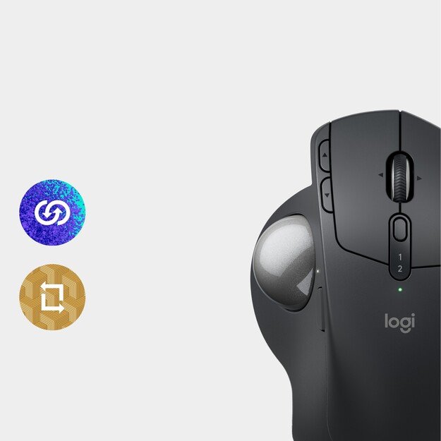 Logitech - MX Ergo S Advanced Wireless Trackball Black