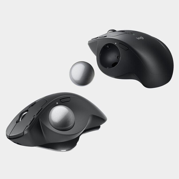 Logitech - MX Ergo S Advanced Wireless Trackball Black