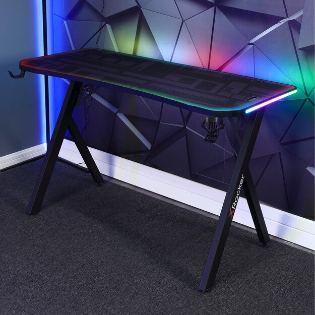 Xrocker Lumio Gaming Desk With Rgb Neo Motion +