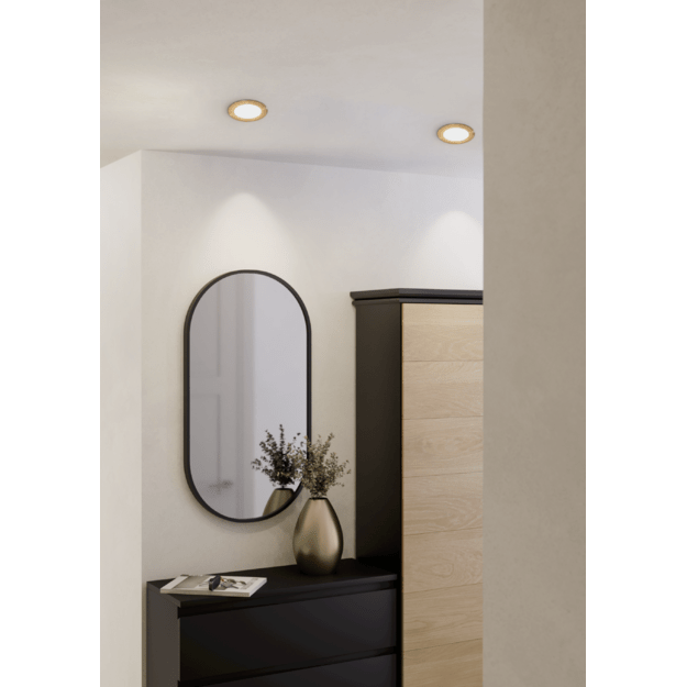 EGLO - FUEVA 5 RECESSED - Brushed Steel - 117mm diameter, 26mm height