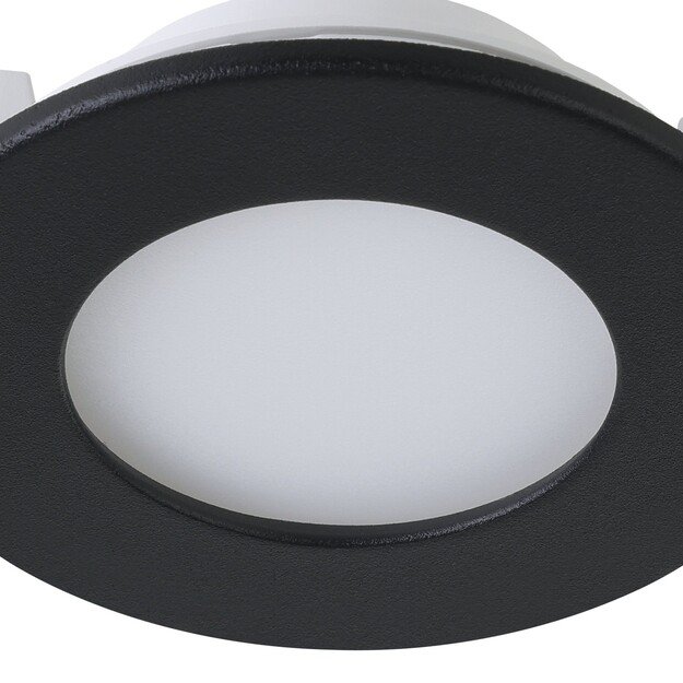 EGLO - Set of 3x Fueva-Z recessed black Ø8.5 - TW - Zigbee, Bluetooth