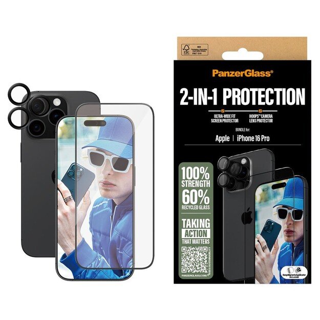 PanzerGlass - iPhone 16 Pro 6.3'' 2-in-1 Bundle