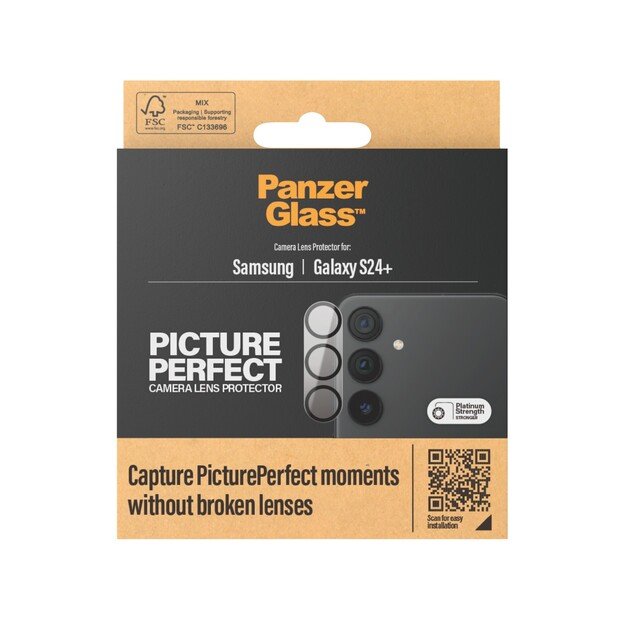 PanzerGlass - PicturePerfect Camera Lens Protector S24 Plus UWF, Black