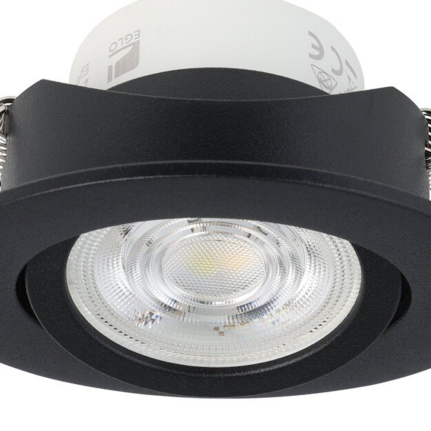 EGLO - Saliceto-Z recessed light black Ø8.8 - RGB + TW - Zigbee, Bluetooth