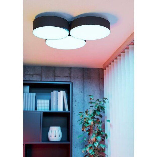 EGLO - Barbano-Z ceiling lamp black 60.5x56x5 - RGB + TW - Zigbee, Bluetooth