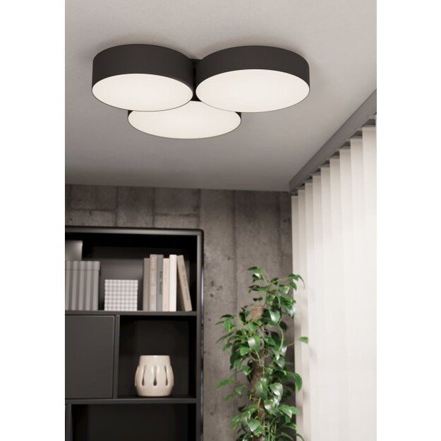 EGLO - Barbano-Z ceiling lamp black 60.5x56x5 - RGB + TW - Zigbee, Bluetooth