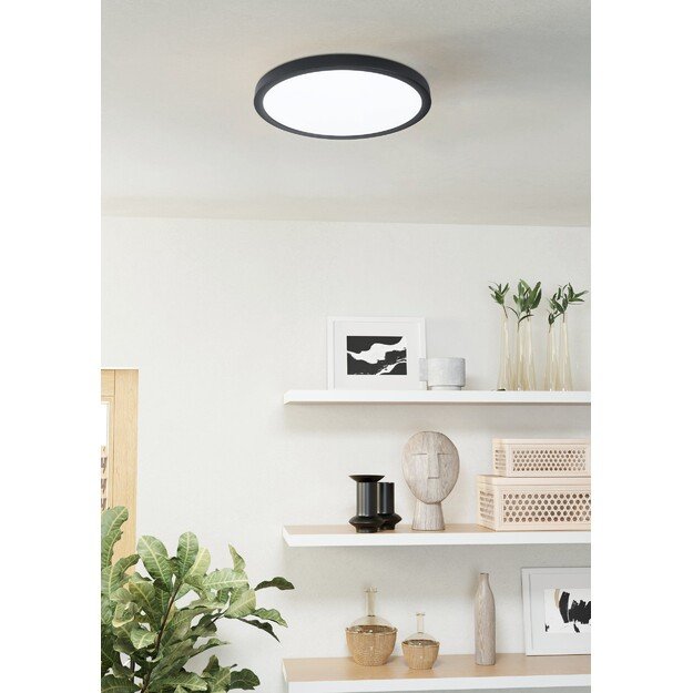 EGLO - Argolis-Z outdoor ceiling lamp black Ø28.5 - TW - Zigbee, Bluetooth