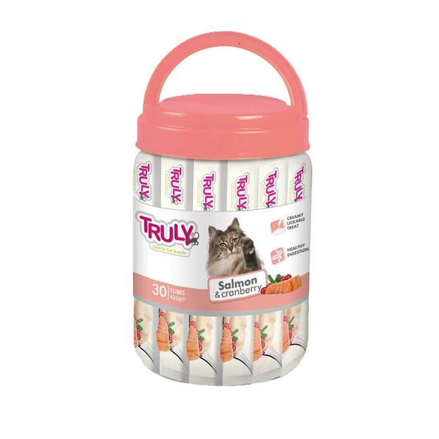 Truly - Cat Creamy Lickable Salmon & Cranberry 420g - (WP11384)