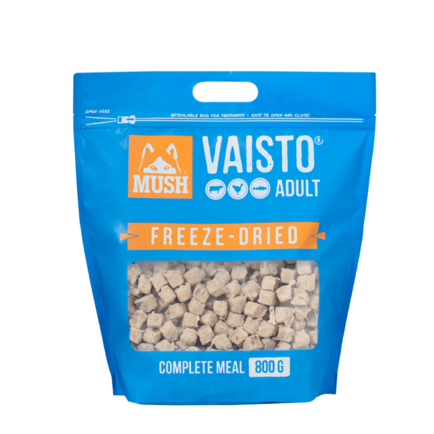 MUSH - Vaisto Blue Freeze-dried BEEF-TURKEY-SALMON  800 g