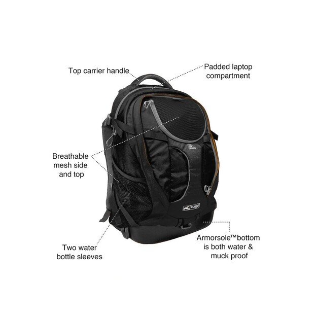 KURGO - G-Train Dog Carrier Backpack, Black - (81314601683)