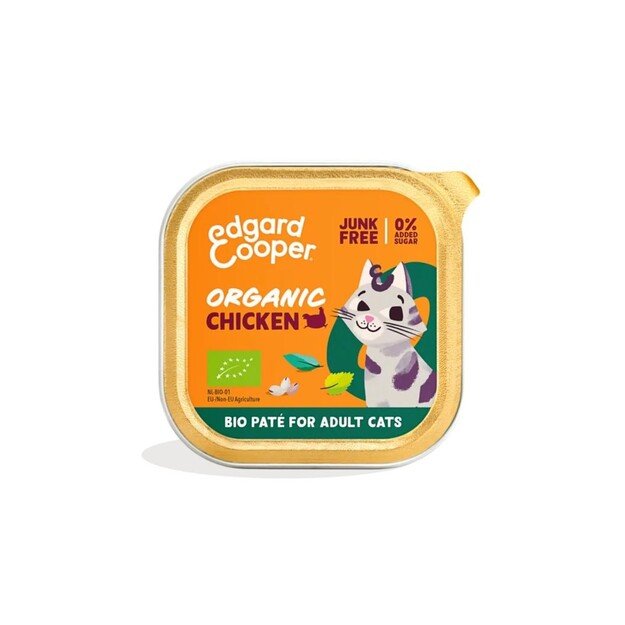 Edgard Cooper - Cat Adult Vetfood Paté Organic Chicken - 85g