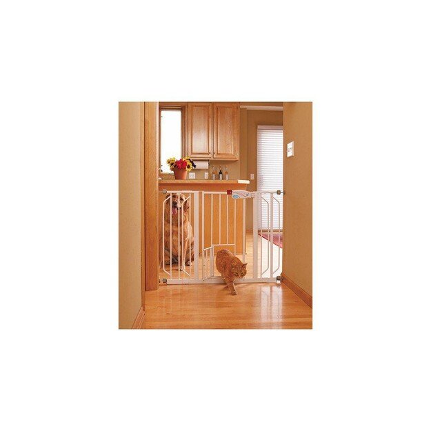 CARLSON -  Gate Xtra Wide Walk-thru With Door 77x74-112CM - (704.2040)