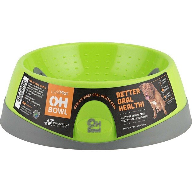 LICKI MAT - Dog Bowl Oral Hygiene Bowl L Green Ø27X9Cm - (645.5224)