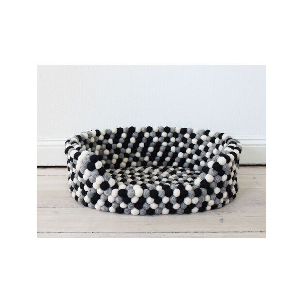 Wooldot - Dogbed Black White M 60 x 40 x 20cm  - (571400400085)