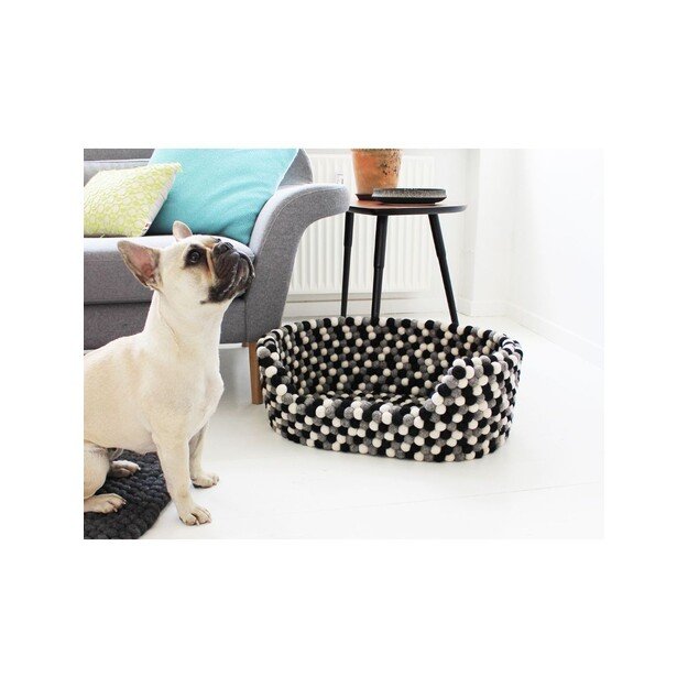 Wooldot - Dogbed Black White M 60 x 40 x 20cm  - (571400400085)