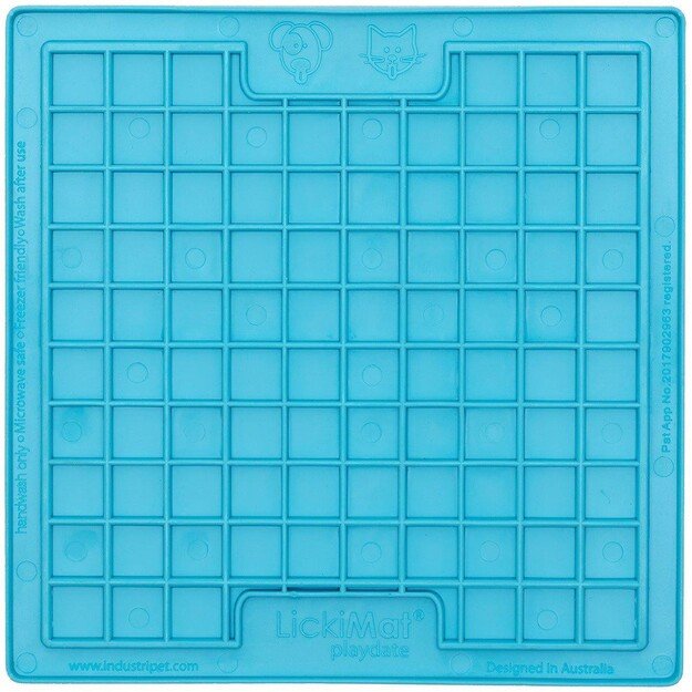 LICKIMAT - Cat Playdate Light Blue 20X20Cm - (785.5330)