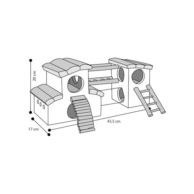 Flamingo - Playground for hamsters and mice, Adventure - (5400585010619)