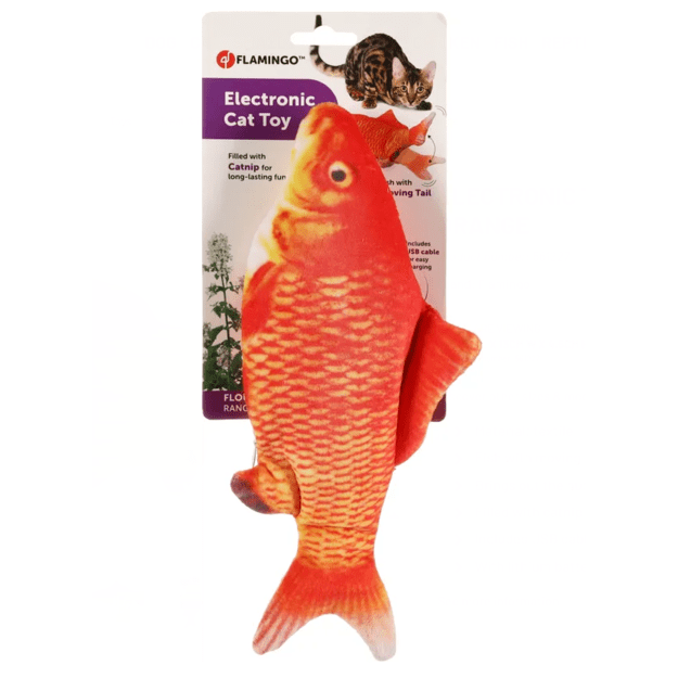 Flamingo - Cat toy, Flounder electric fish, orange - (540058517707)