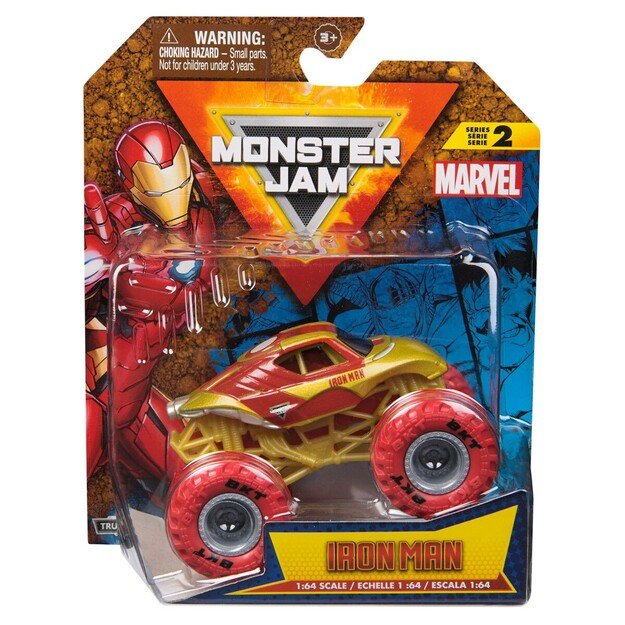 Monster Jam - 1:64 Marvel Single Packs - Iron Man