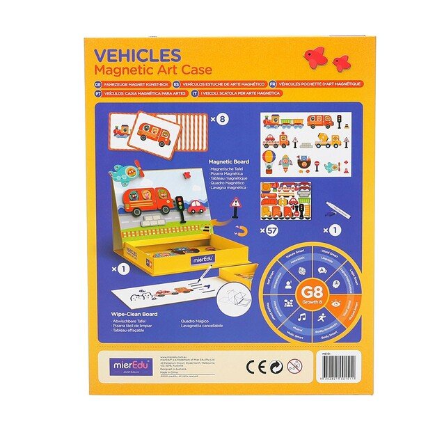 mierEdu - Magnetic Art Case - Vehicles - (ME151)