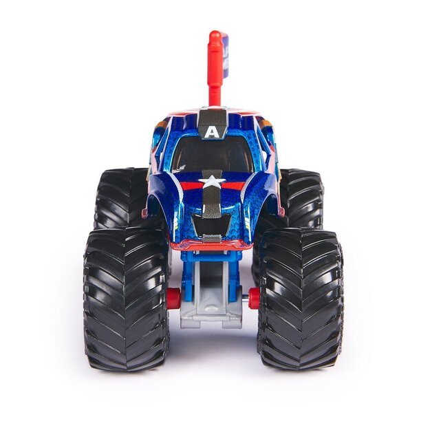 Monster Jam - 1:64 Marvel Single-Captain America (6071333)