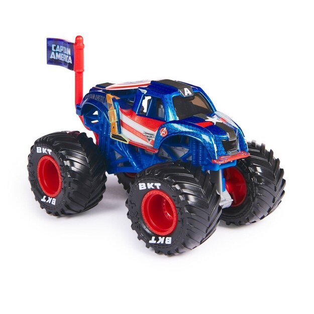 Monster Jam - 1:64 Marvel Single-Captain America (6071333)