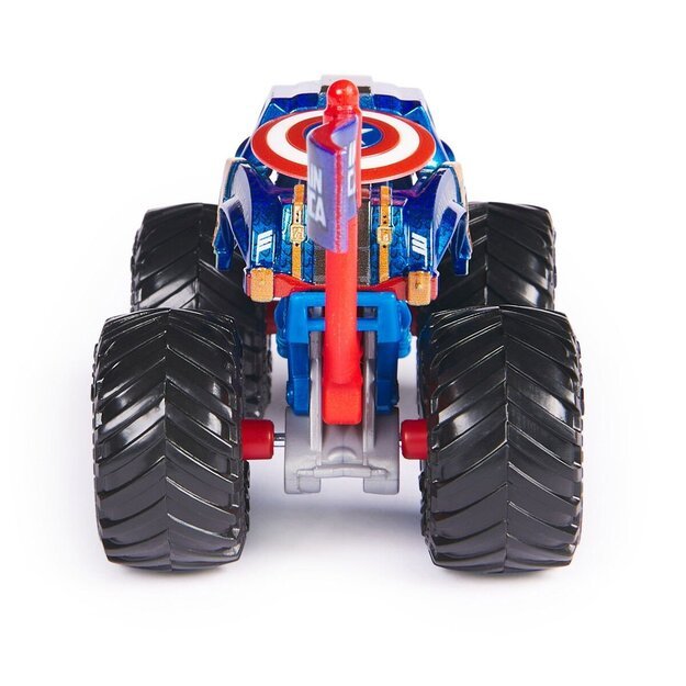 Monster Jam - 1:64 Marvel Single-Captain America (6071333)