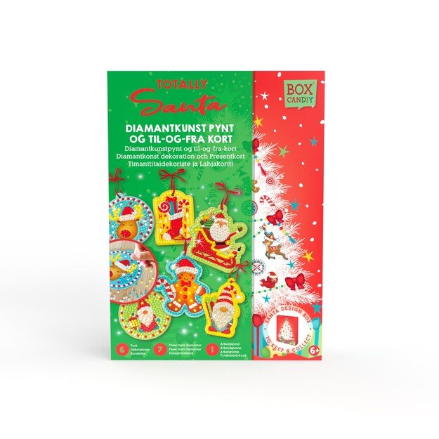 BOX CANDIY - Diamond Art Ornaments & Gift Tags - Totally Santa (BC-X2207)