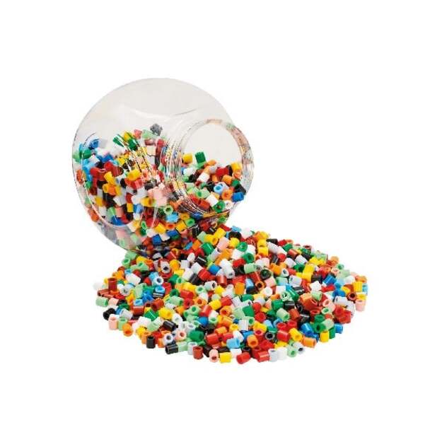 HAMA Maxi Beads  - 2,000pcs. stackable blue bucket (8589)