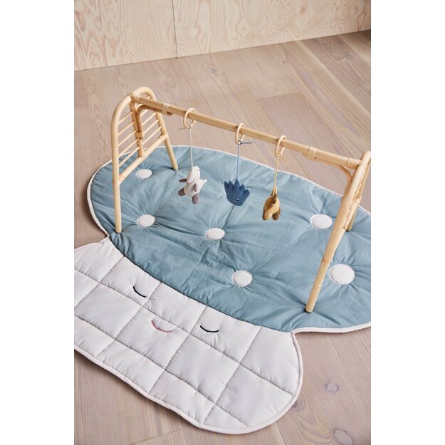 OYOY Mini - Dino Play Gym Toy - Beige / Saffron / Aqua Blue (M107668)