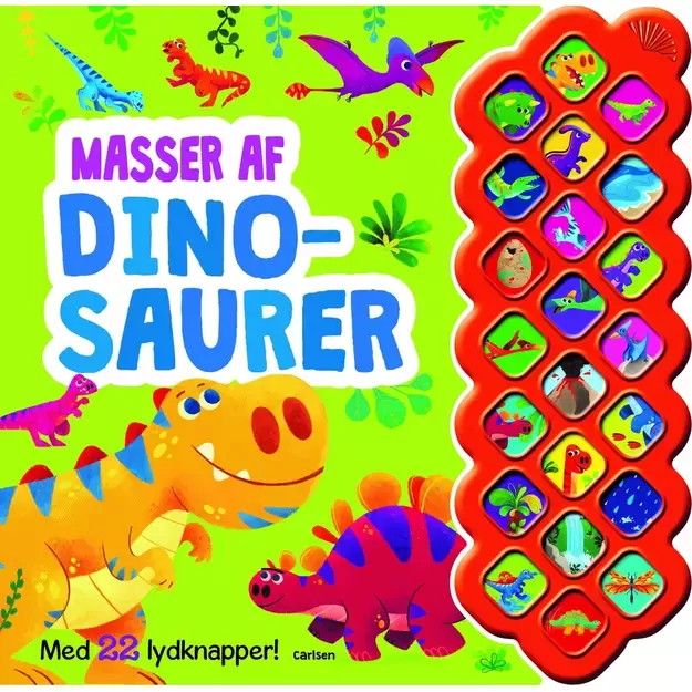 Masser af dinosaurer - med 22 lydknapper