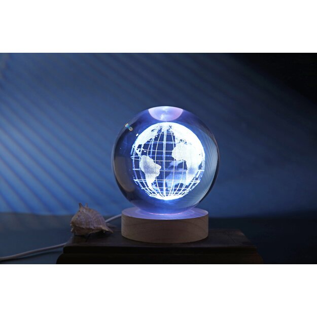 iTotal - Crystal Ball Lamp - Earth - large