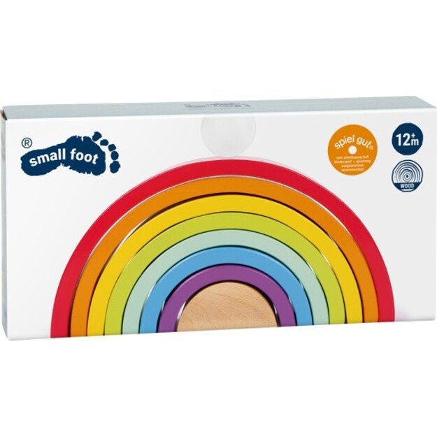 Small Foot - Wooden Building Blocks - Rainbow (I-SF6969)