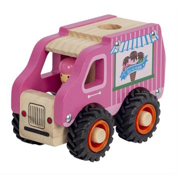 Magni - Icecream truck with rubber wheels, FSC 100% - (5653)