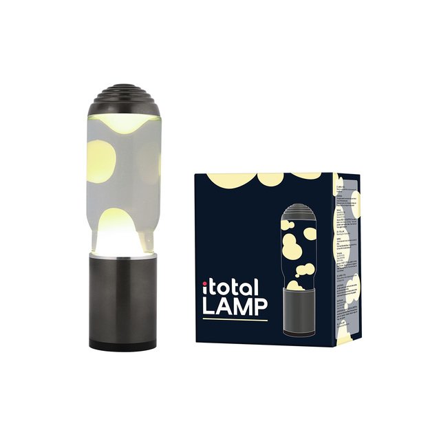 iTotal - Lamp ADA with Dark Grey Base, See-through Liquid and White Wax - Dark Grey, White (1270424)