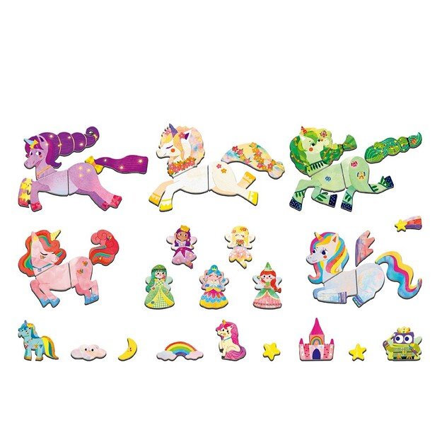 mierEdu - Magnetic Travel Box -  Unicorns - (ME0885)