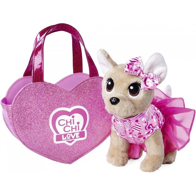 Chichi LOVE - Plush dog with heart-shaped bag (23 cm) (105890055)