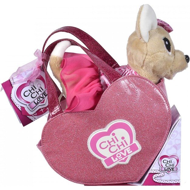 Chichi LOVE - Plush dog with heart-shaped bag (23 cm) (105890055)