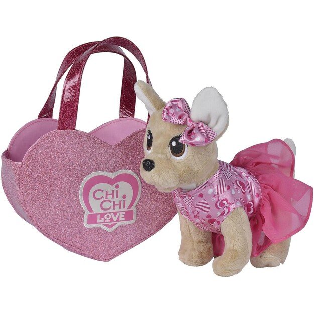 Chichi LOVE - Plush dog with heart-shaped bag (23 cm) (105890055)