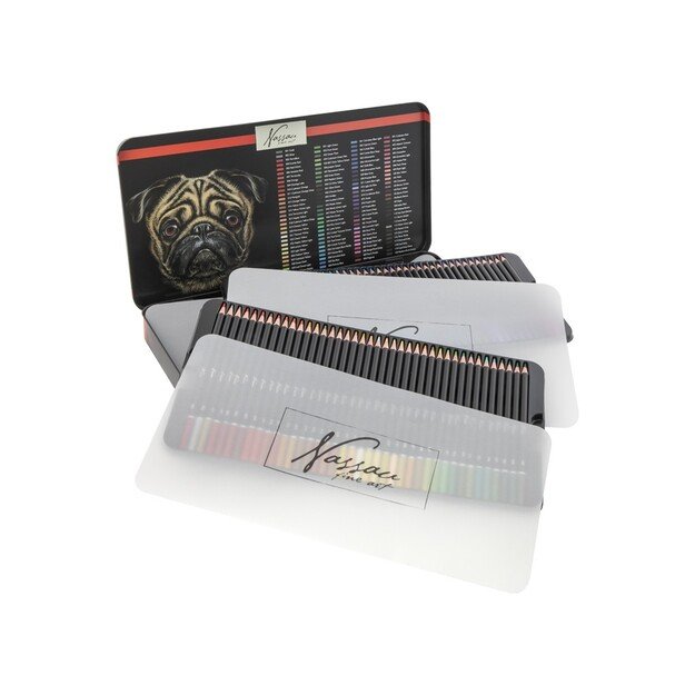 Nassau - Coloured pencils, 120 pcs in tin box - (K-AR0215/GE)